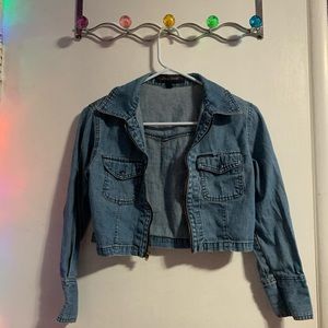 CROPPED DENIM JACKET